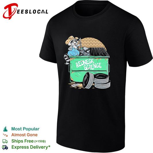 Redneck Science Raccoon Mechanic with Wrench Dumpster Diving Tire Auto Repair shirt