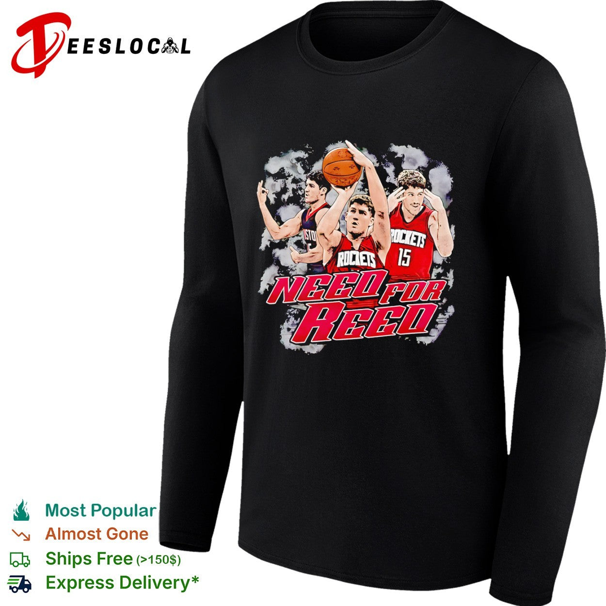 Reed Sheppard Need for Reed Houston Rockets basketball shirt