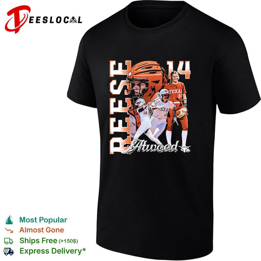 Reese Atwood Texas Longhorns Softball 14 NCAA Collage shirt