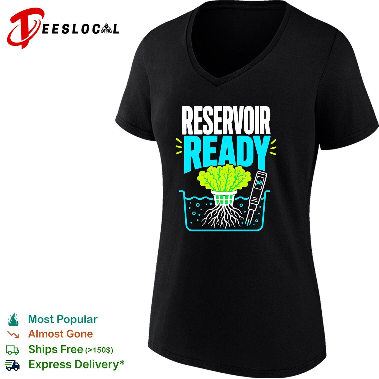 Reservoir ready hydroponic lettuce shirt