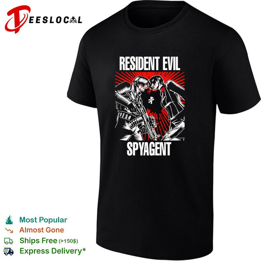 Resident Evil Spyagent Leon Kennedy Ada Wong shirt