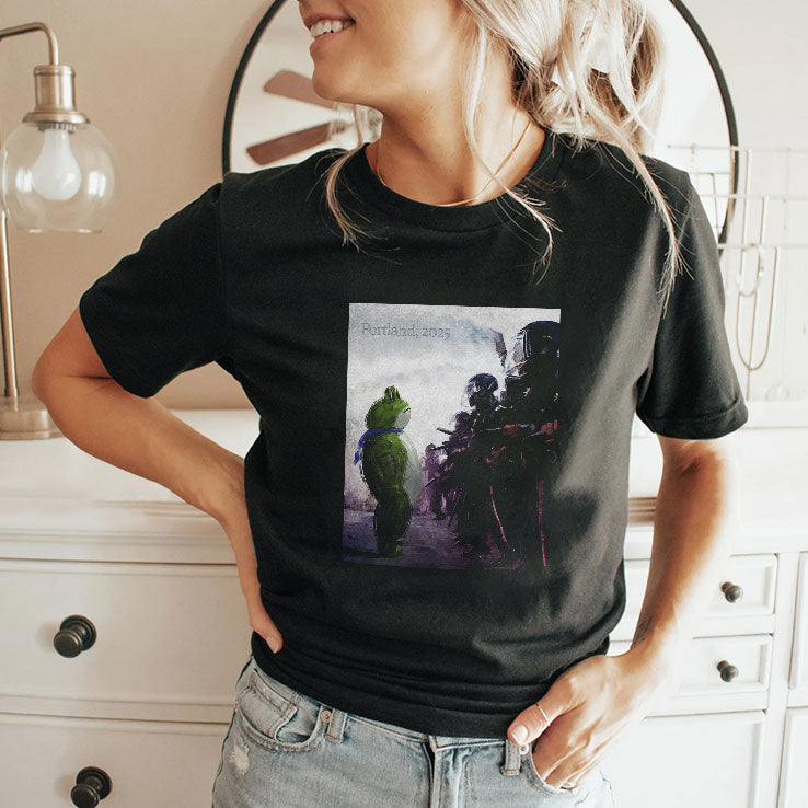 Resist Portland Frog I Stand With Frog T Shirt