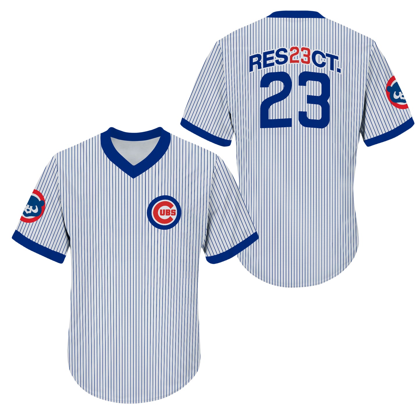 Respect Ryne Sandberg 23 Men V Neck Jersey