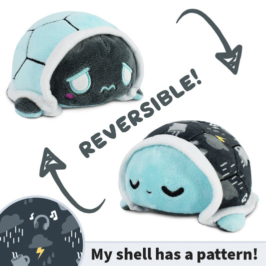 TeeTurtle Reversible Turtle Plushie (Rainy Day Shell)