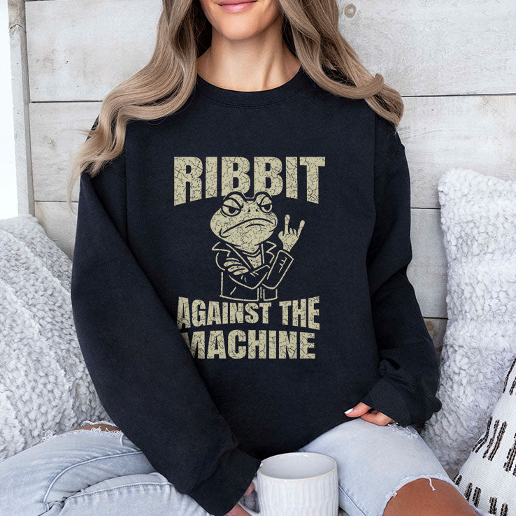 Ribbit Against The Machine Funny Portland Frog Resist Shirt