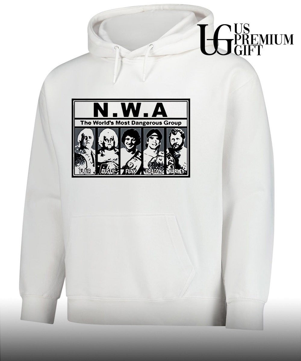 Ric Flair Dusty Rhodes Terry Funk Ricky Steamboat Harley Race N.W.A The World’s Most Dangerous Group shirt