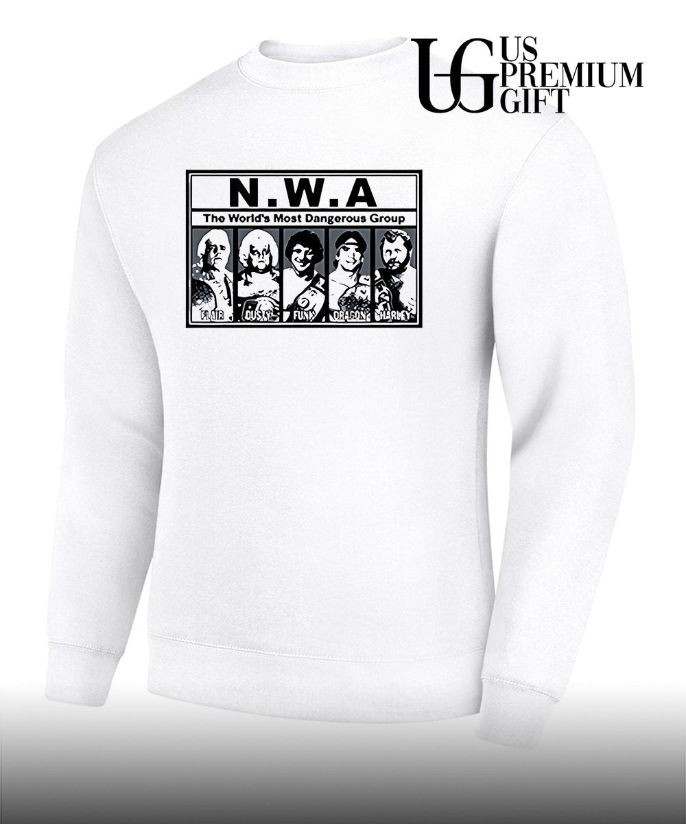 Ric Flair Dusty Rhodes Terry Funk Ricky Steamboat Harley Race N.W.A The World’s Most Dangerous Group shirt