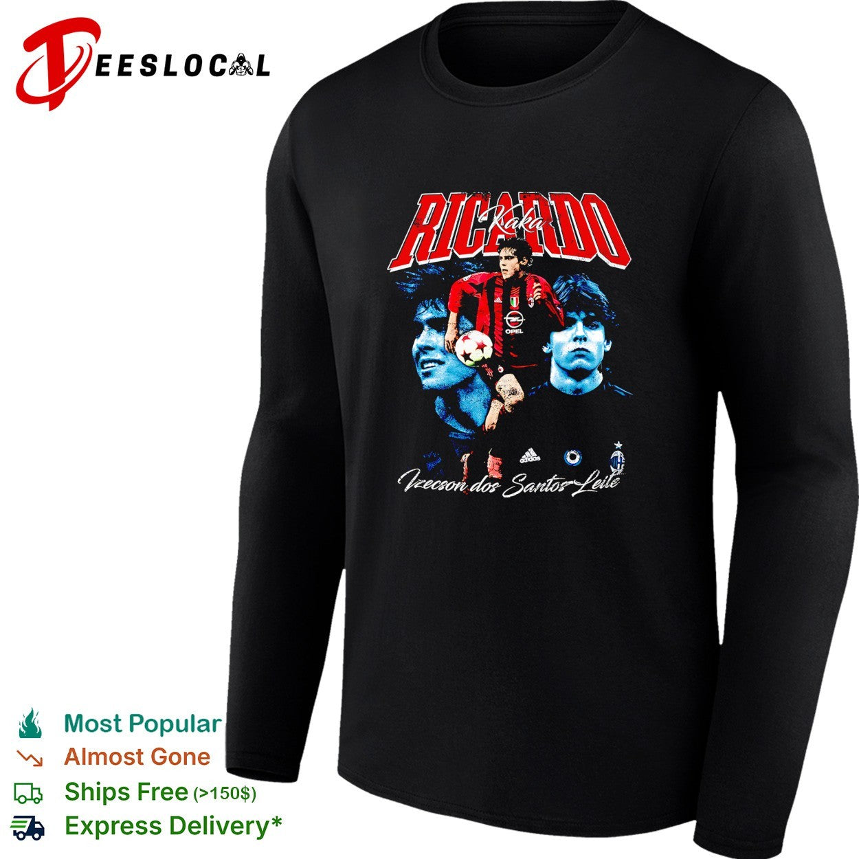 Ricardo Kaka AC Milan portrait shirt