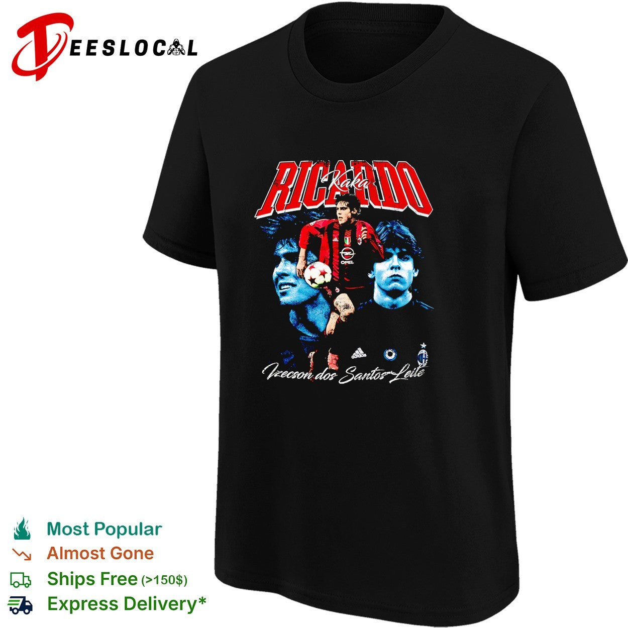 Ricardo Kaka AC Milan portrait shirt