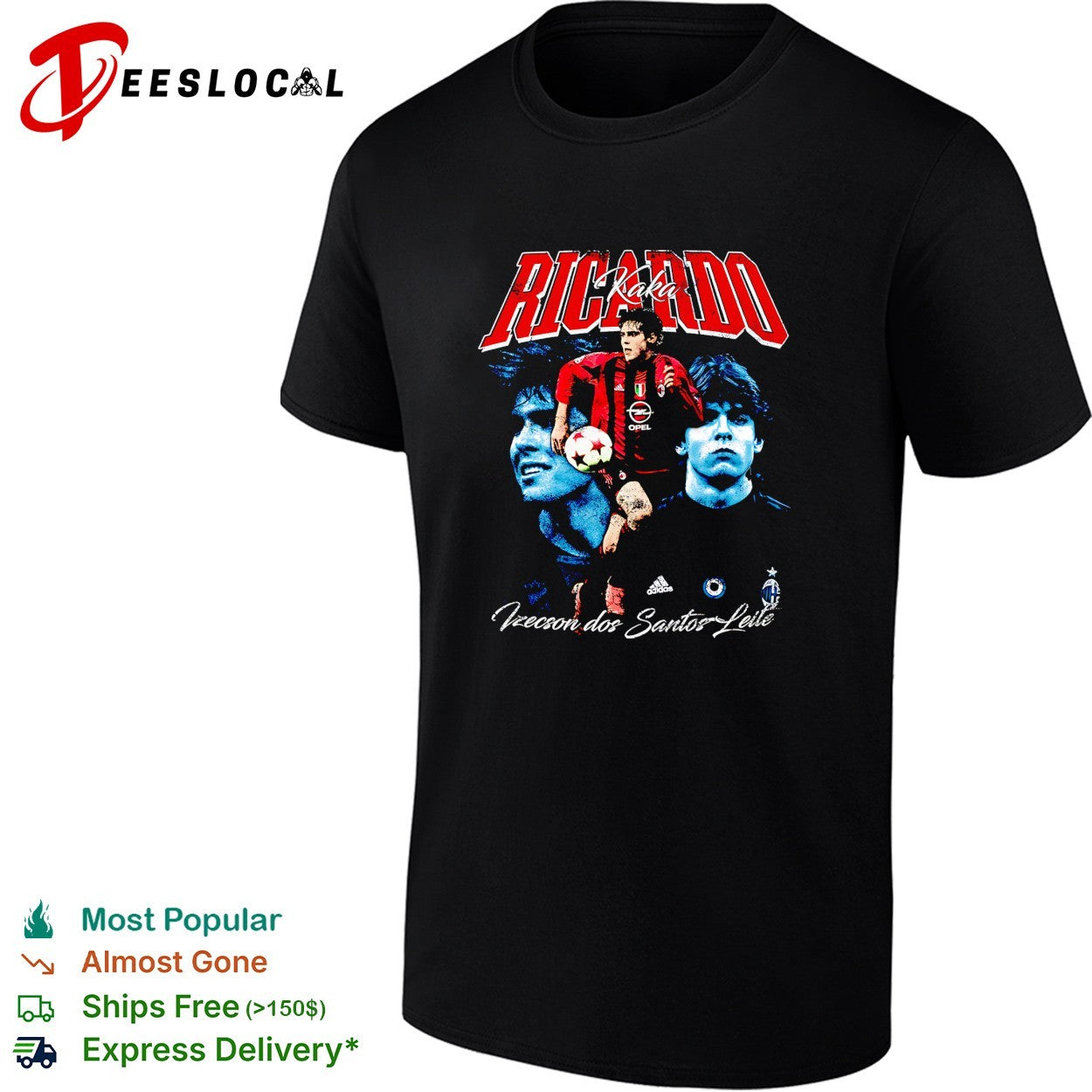 Ricardo Kaka AC Milan portrait shirt