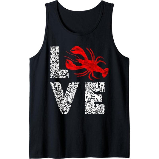 River Cajun Crawfish Crayfish Seafood Crab Boils Ditch Bugs Tank Top Made in USA