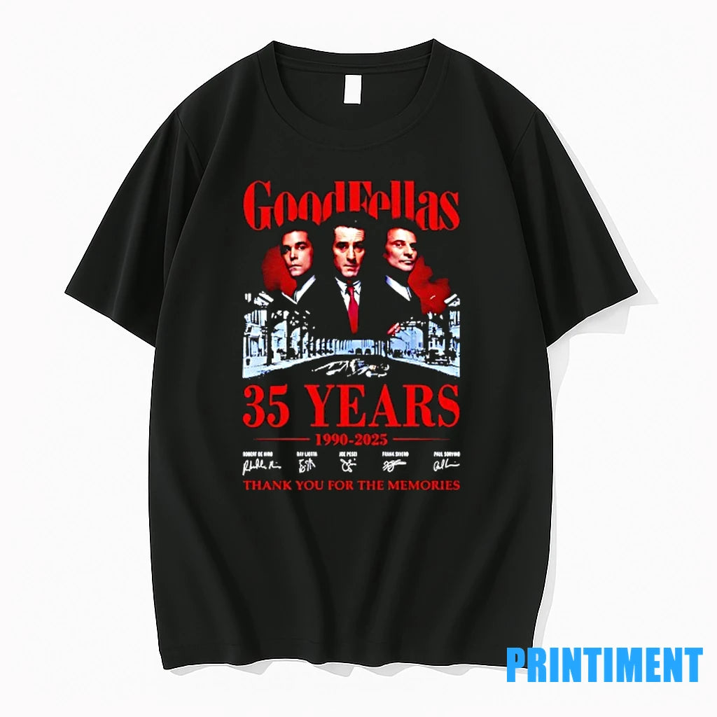 Robert De Niro Ray Liutta Joe Pesci Frank Sivere Paul Sorving Goodfellas 35 Years Signature - clothing by TeeHivey.com