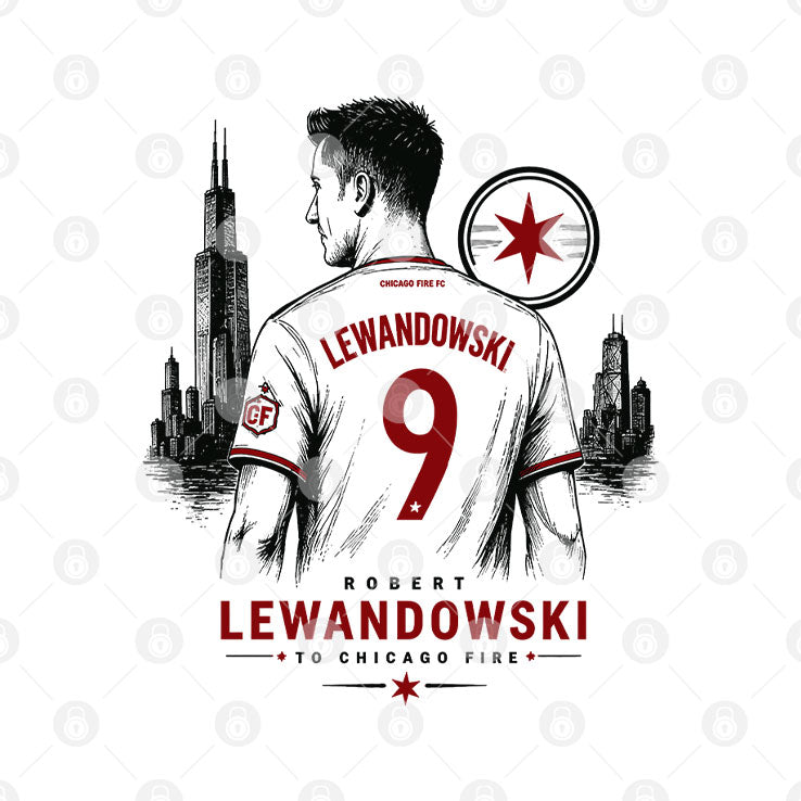 Robert Lewandowski To Chicago Fire T Shirt