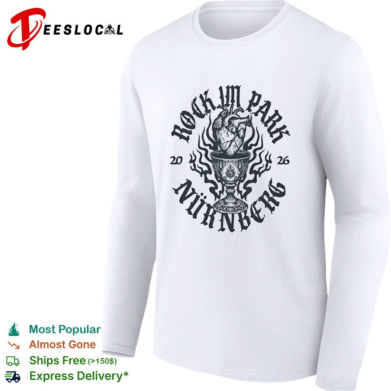 Rock I’m Park Nurnberg 2026 gothic heart chalice dark art shirt