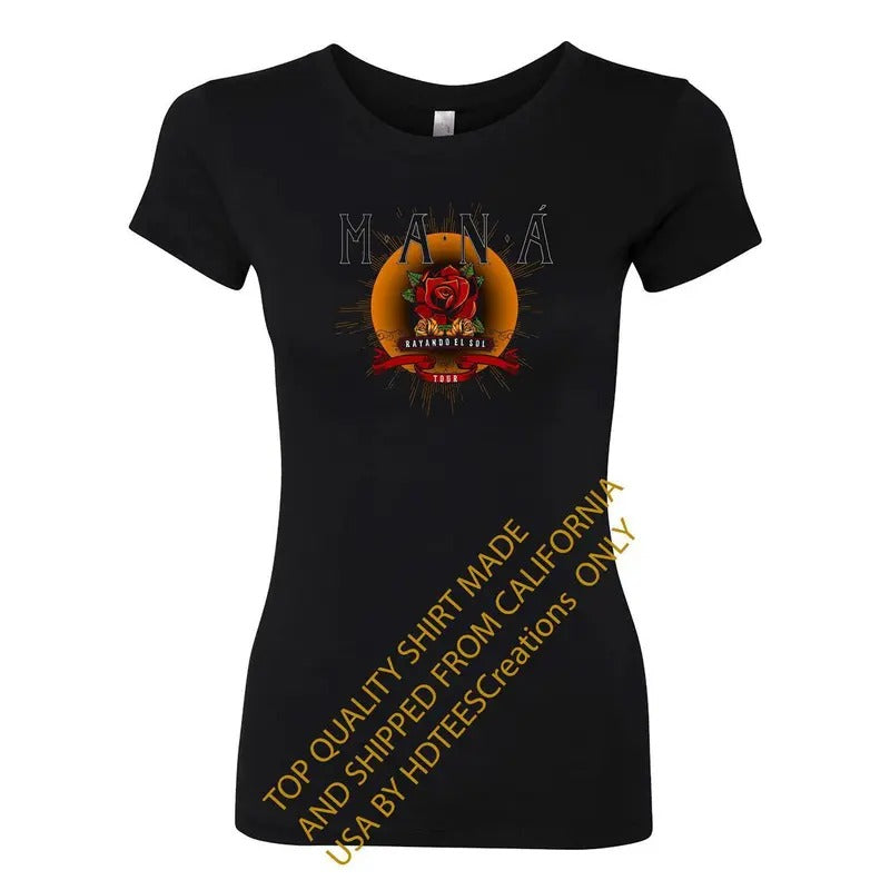 Rock en Español MANA 2019 Women's T-Shirt Casual Comfort