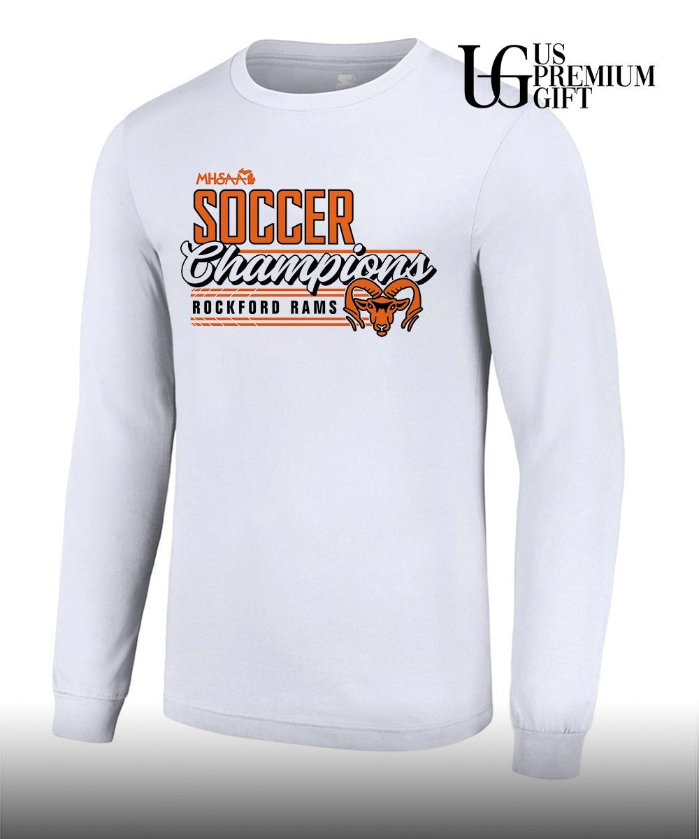 Rockford Rams MHSAA Girls Soccer D1 Champions 2026 shirt
