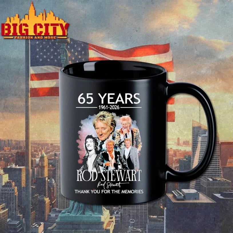 Rod Stewart 65 Years 1961-2026 Signature Thank You For The Memories Shirt