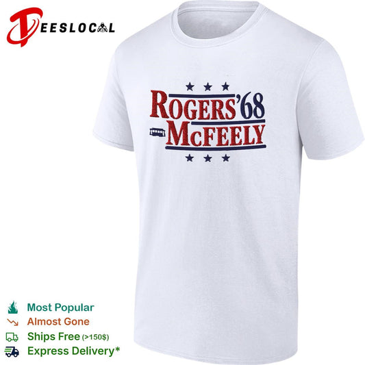 Rogers McFeely 1968 presidential campaign parody Mr Rogers neighborhood shirt