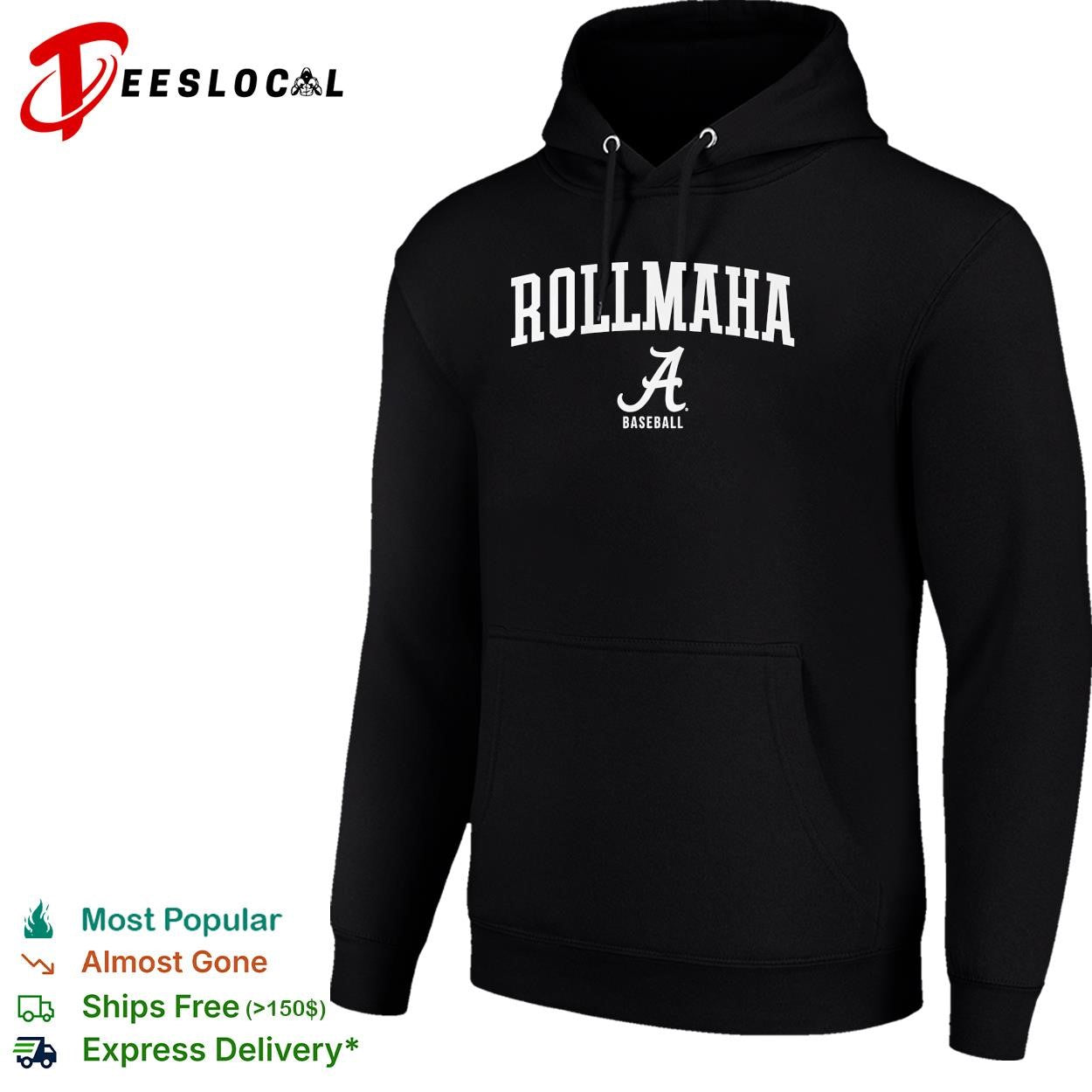 Rollmaha Alabama Crimson Tide College World Series baseball shirt