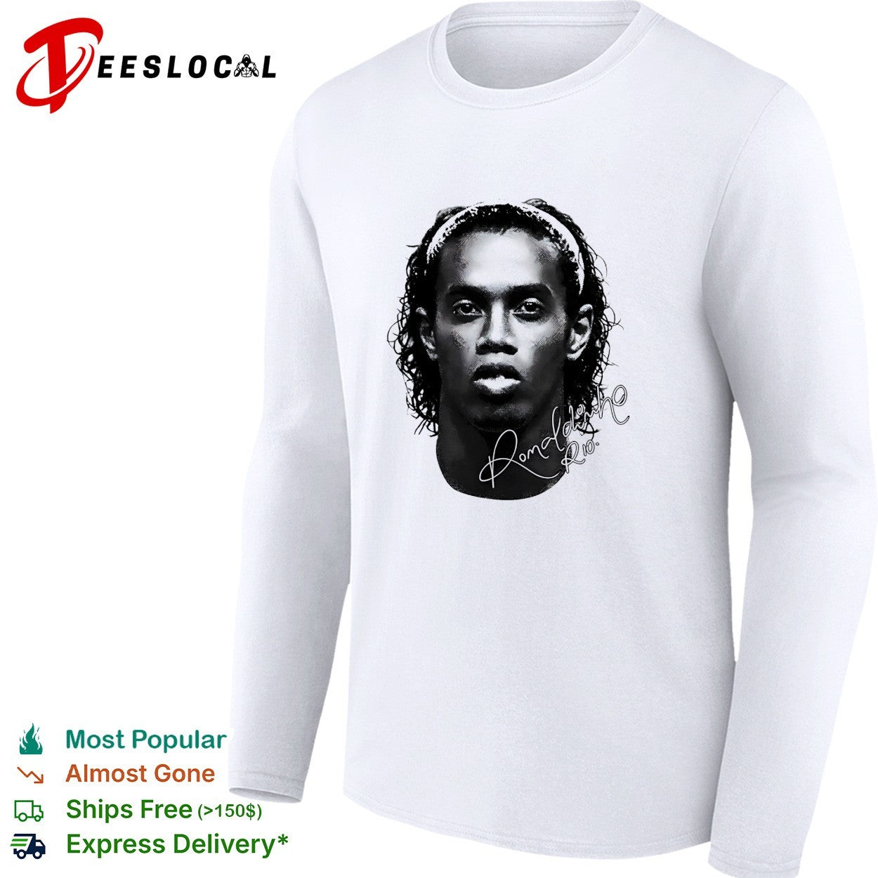 Ronaldinho big head signature shirt