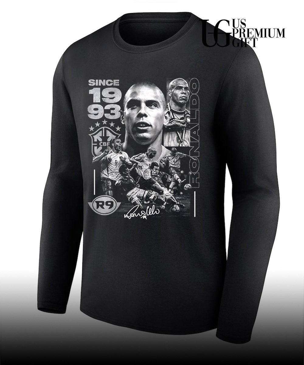Ronaldo Nazario Brazil CBF since 1993 soccer signature shirt