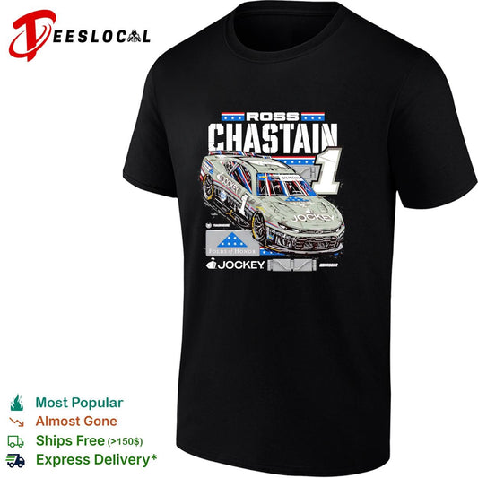 Ross Chastain 1 Jockey Folds of Honor Trackhouse NASCAR shirt