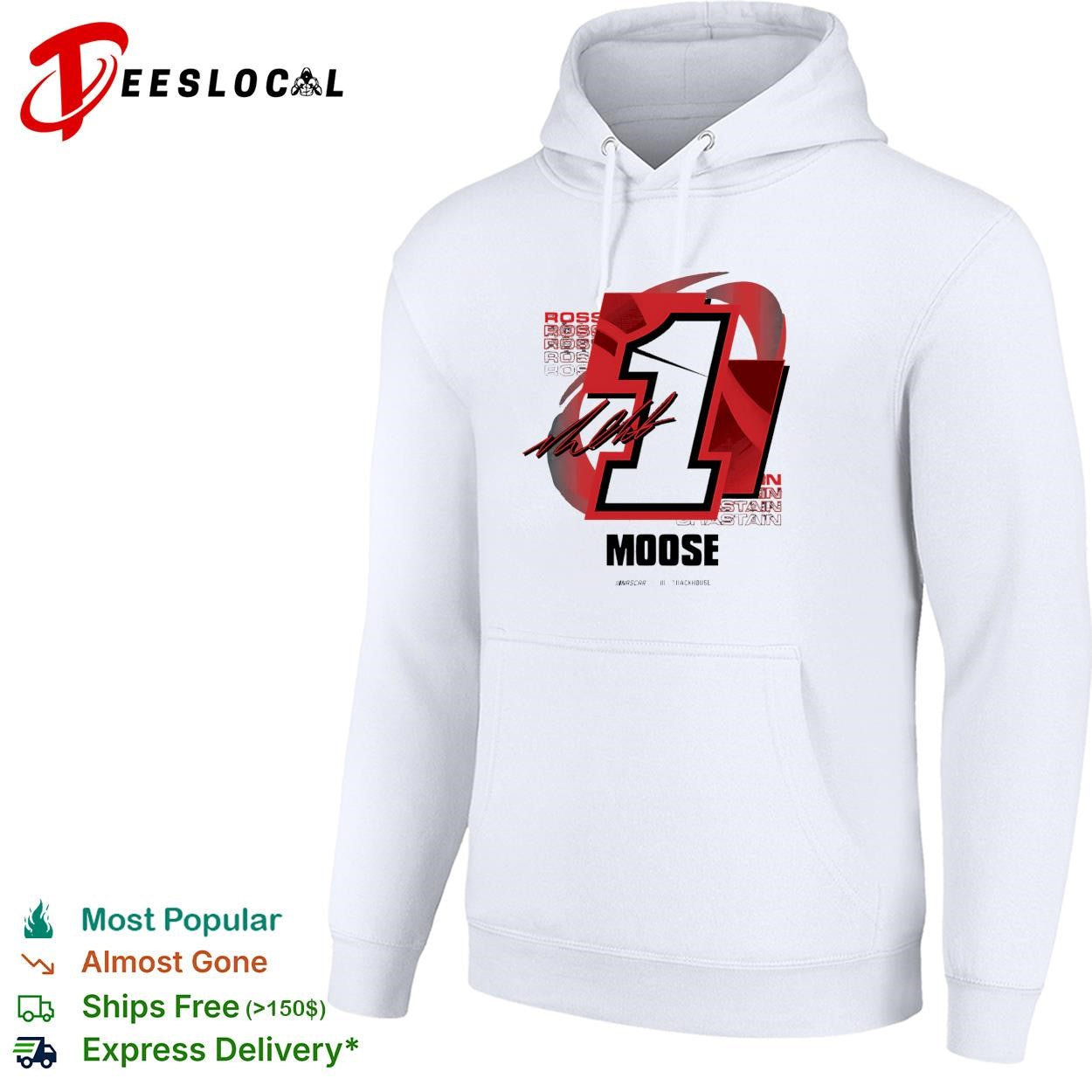 Ross Chastain 1 Moose Trackhouse NASCAR signature shirt