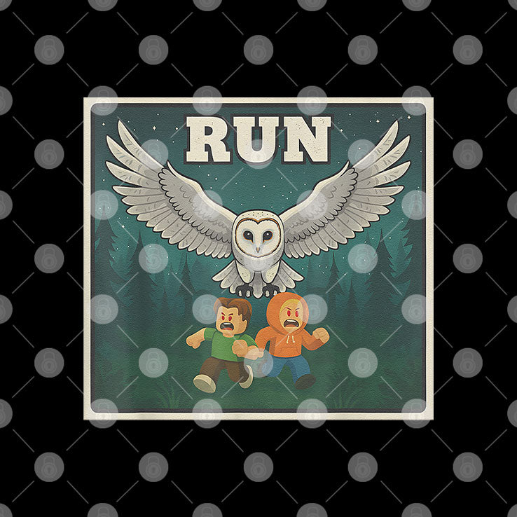 Run Halloween Game Owl T Shirt