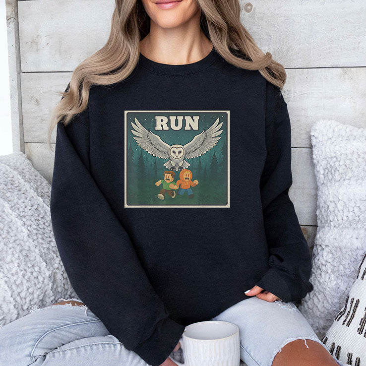 Run Halloween Game Owl T Shirt