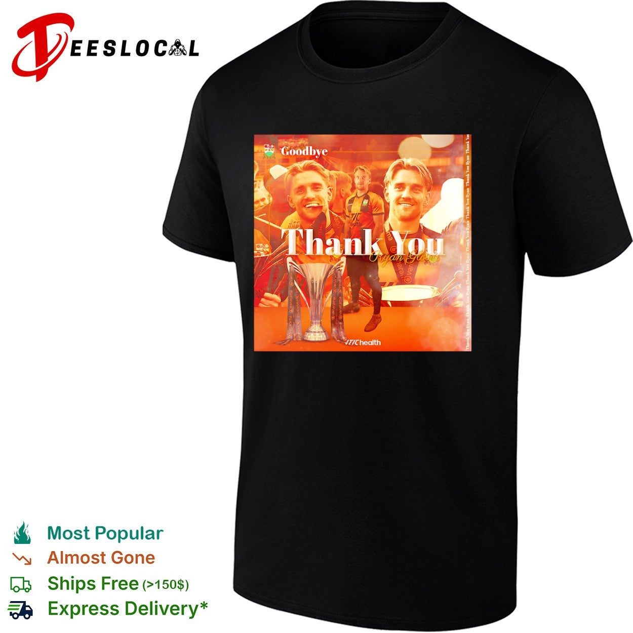 Ryan Glover Aldershot Town FC Vanarama National League Goodbye Thank You shirt