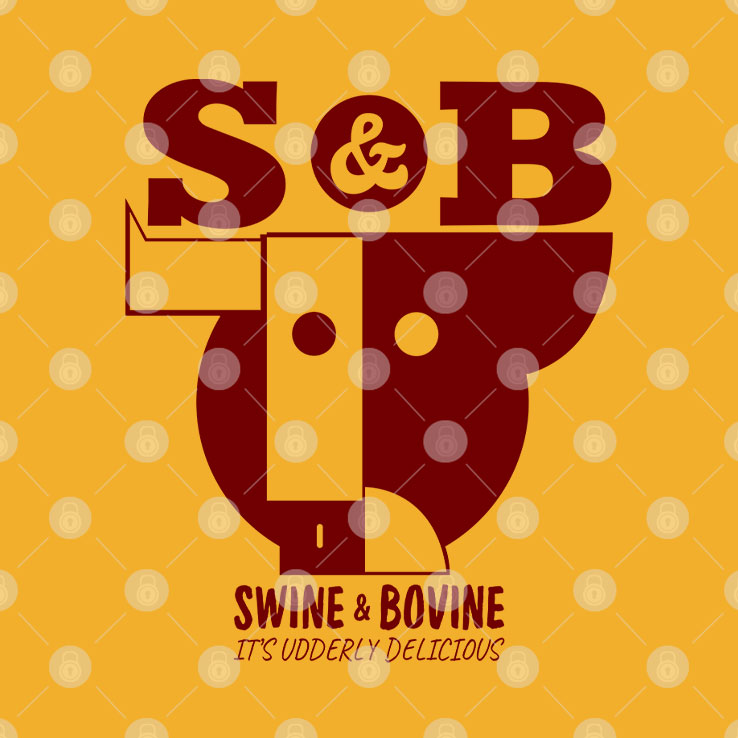 S And B Swine And Bovine It’s Udderly Delicious T Shirt