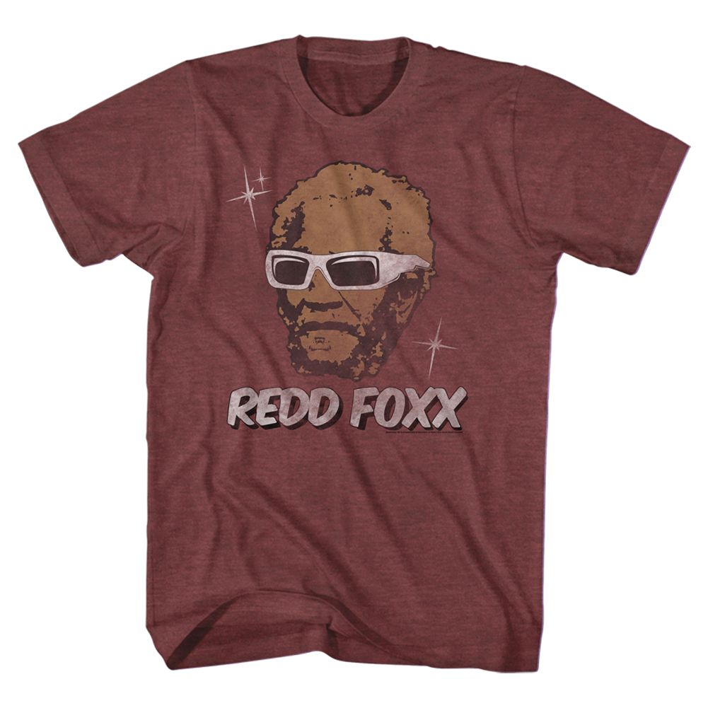 Redd Foxx - Stars - Short Sleeve - Heather - Adult - T-Shirt - clothing by TeeHivey.com