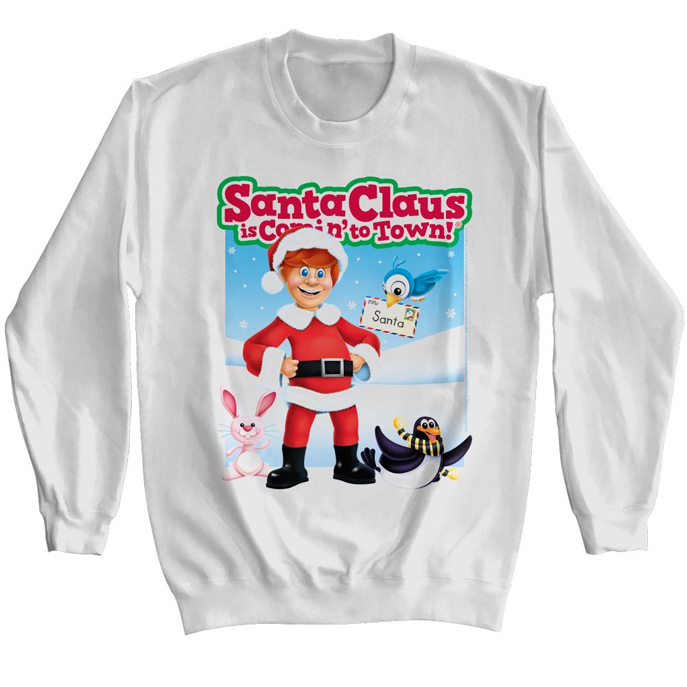 Santa Claus Is Coming To Town - Characters - Long Sleeve - Adult - Sweatshirt - clothing by TeeHivey.com