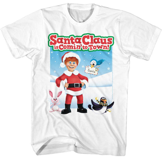 Santa Claus Is Coming To Town - Characters - Short Sleeve - Adult - T-Shirt - clothing by TeeHivey.com