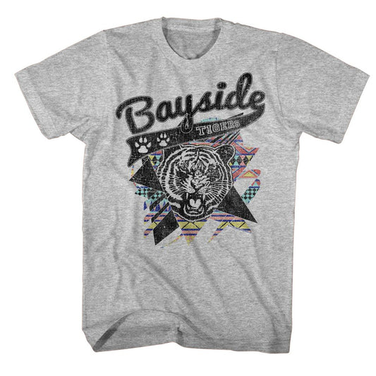 Saved By The Bell - Aztec Tigers - Short Sleeve - Heather - Adult - T-Shirt - clothing by TeeHivey.com