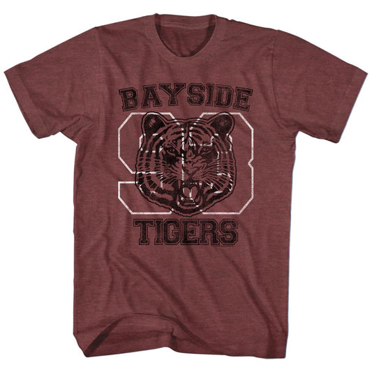 Saved By The Bell - Bayside Tigers 3 - Short Sleeve - Heather - Adult - T-Shirt - clothing by TeeHivey.com