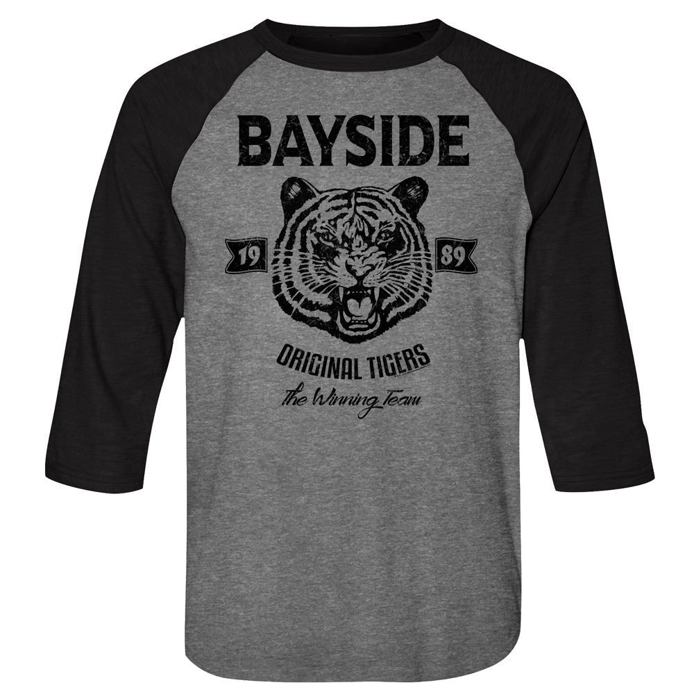 Saved By The Bell - Original Tigers - 3/4 Sleeve - Heather - Adult - Raglan Shirt - clothing by TeeHivey.com