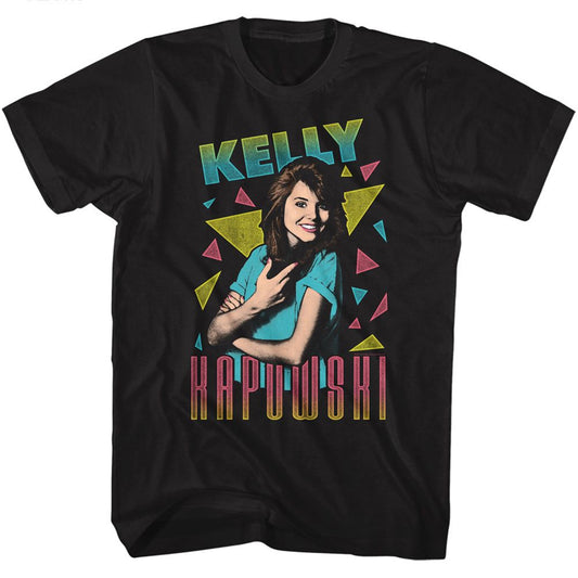 Saved By The Bell - Kelly Triangles 2 - Short Sleeve - Adult - T-Shirt - clothing by TeeHivey.com