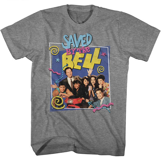 Saved By The Bell - Group With Belding - Short Sleeve - Heather - Adult - T-Shirt - clothing by TeeHivey.com