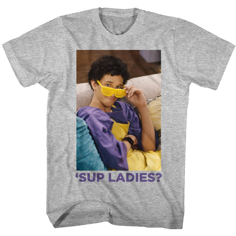 Saved By The Bell - Sup Ladies - Short Sleeve - Heather - Adult - T-Shirt - clothing by TeeHivey.com