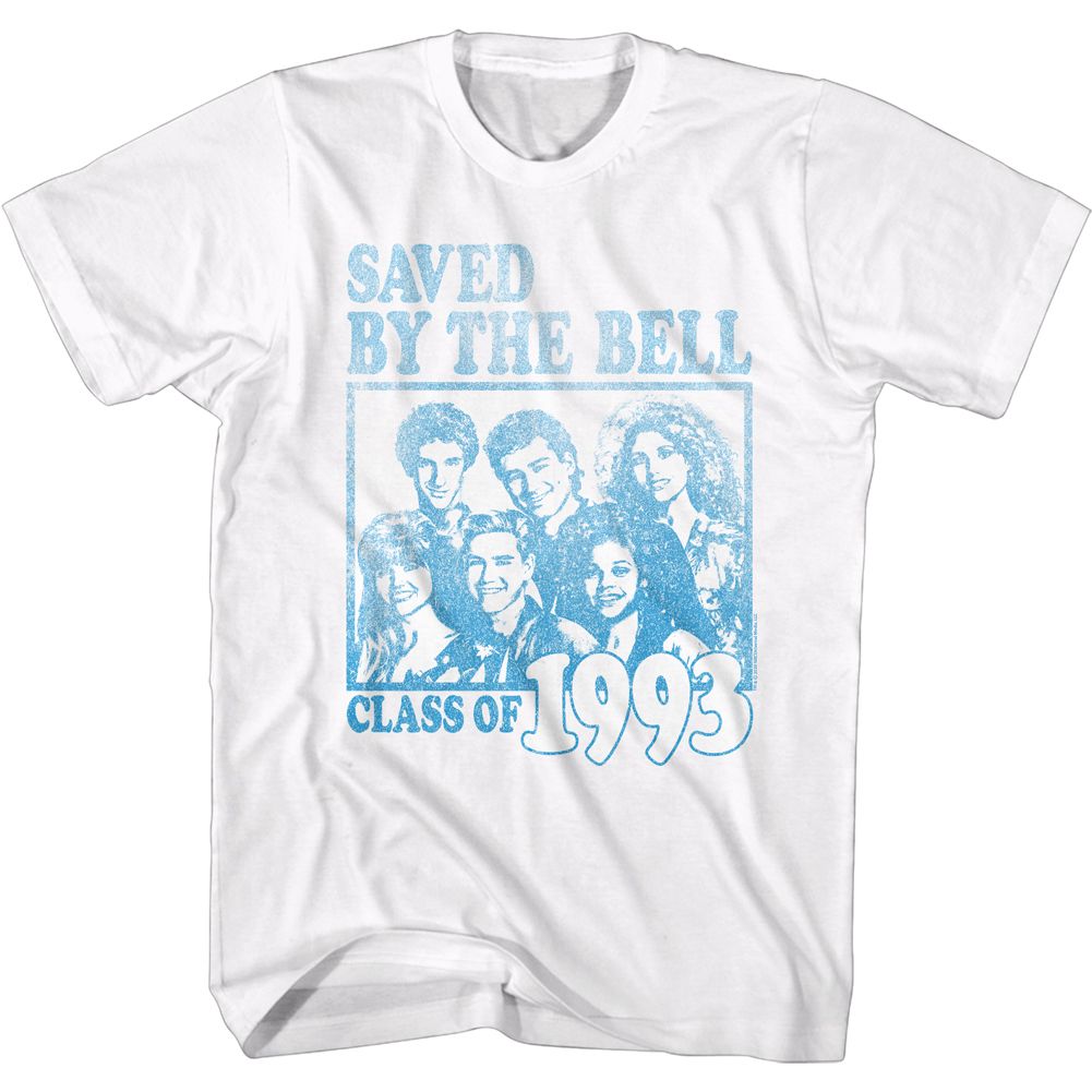 Saved By The Bell - Faded Class Of 93 - Short Sleeve - Adult - T-Shirt - clothing by TeeHivey.com