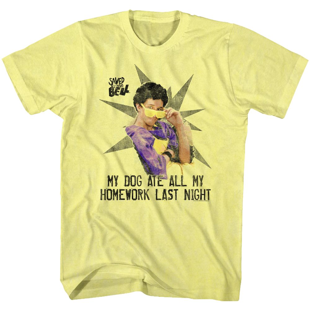 Saved By The Bell - My Homework - Short Sleeve - Heather - Adult - T-Shirt - clothing by TeeHivey.com