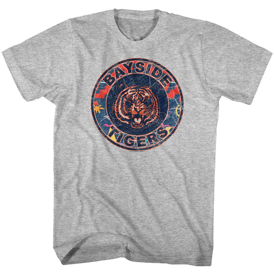 Saved By The Bell - 80s Logo - Short Sleeve - Heather - Adult - T-Shirt - clothing by TeeHivey.com