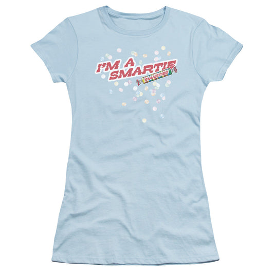 Arties Im A Artie Junior Sheer Cap Sleeve Womens T Shirt Light Blue - clothing by TeeHivey.com