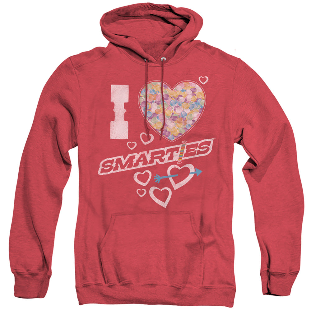 Arties I Heart Arties Mens Heather Hoodie Red - clothing by TeeHivey.com (Image 1)