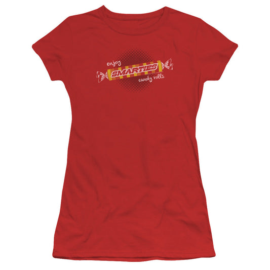 Arties Enjoy Junior Sheer Cap Sleeve Womens T Shirt Red