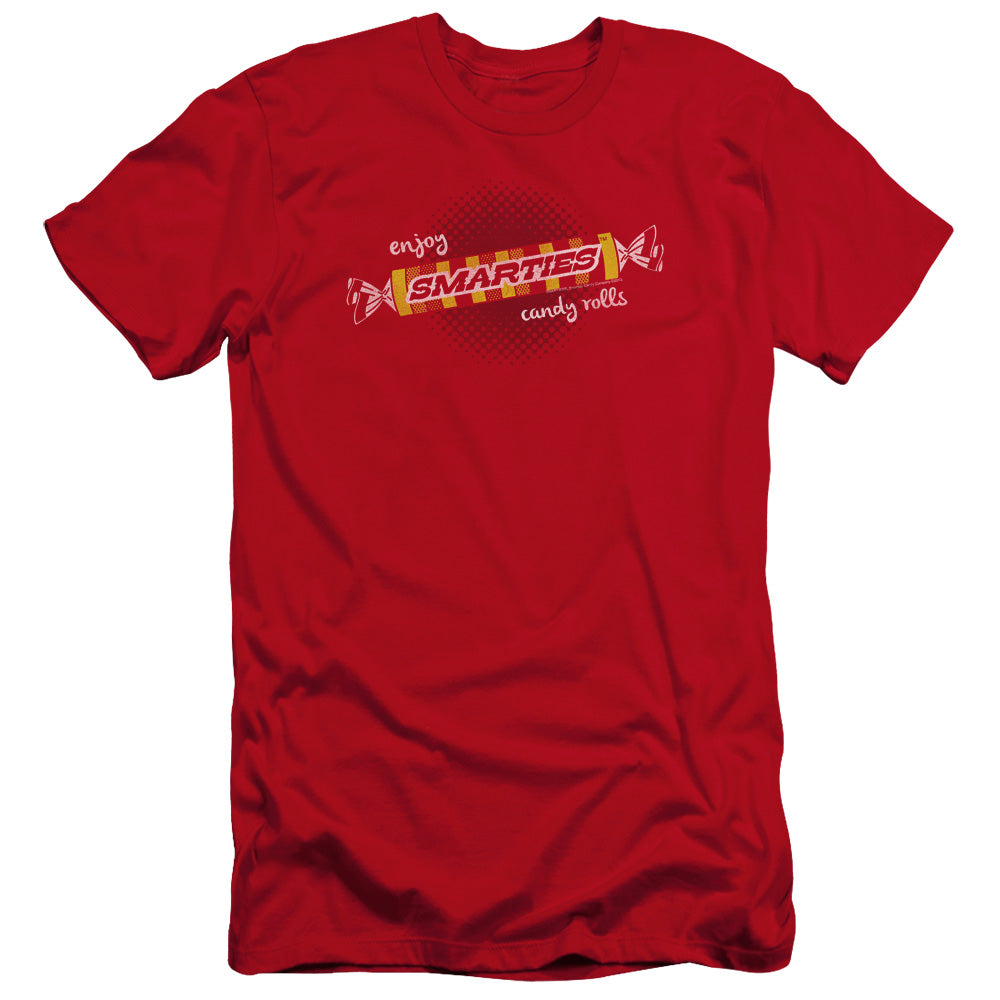 Arties Enjoy Premium Bella Canvas Slim Fit Mens T Shirt Red - clothing by TeeHivey.com (Image 2)