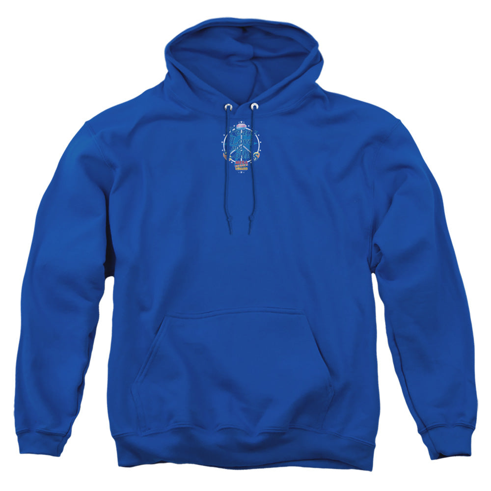 Arties Peace Lollies Mens Hoodie Royal Blue - clothing by TeeHivey.com (Image 3)