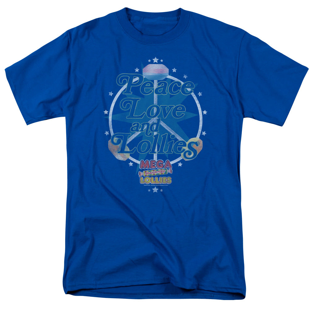 Arties Peace Lollies Mens T Shirt Royal Blue - clothing by TeeHivey.com