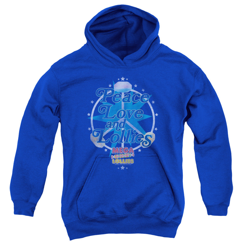Arties Peace Lollies Kids Youth Hoodie Royal - clothing by TeeHivey.com